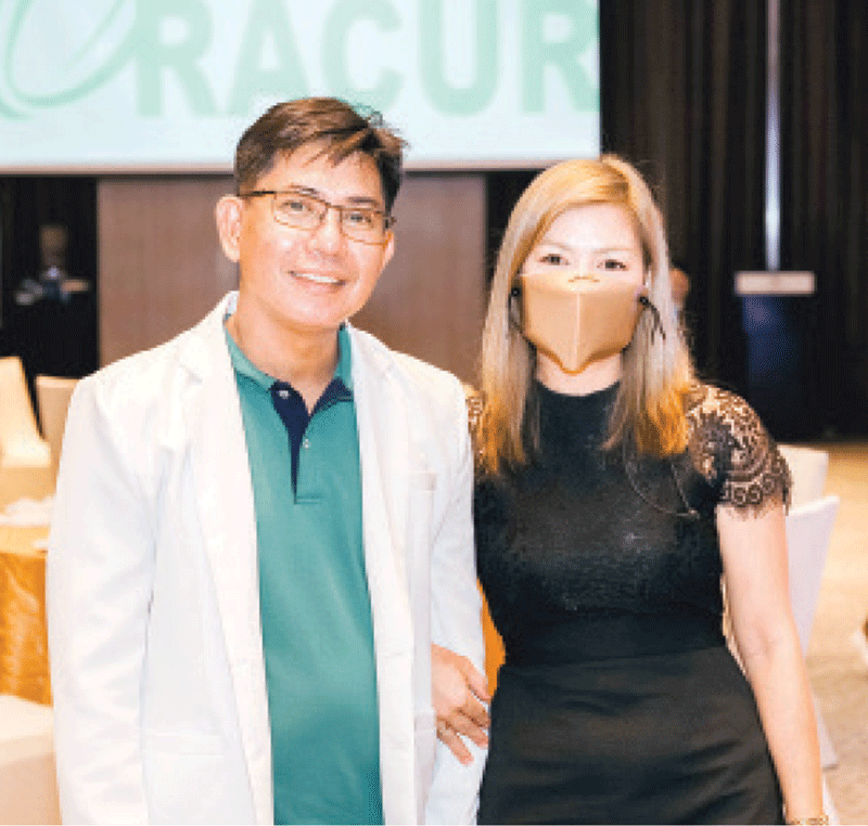 Oracur inventor Dr. Jose Odillon Aranton with friend Glenda Cabio